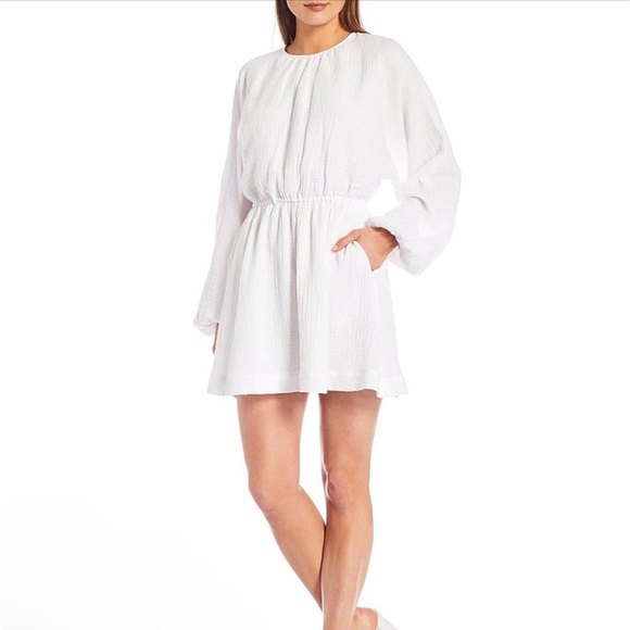 NWT Every Open Back Mini Dress in White - Picture 4 of 9